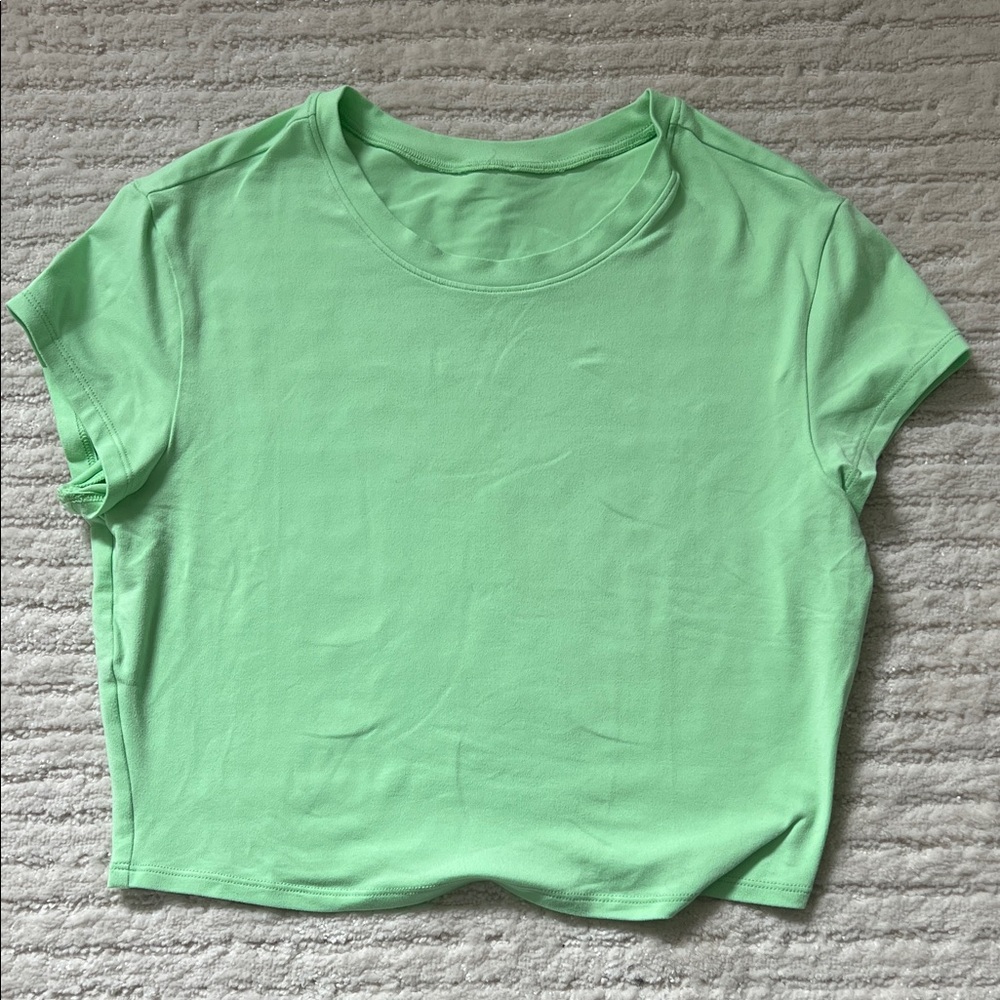 ALO Yoga Light Green Crop Top